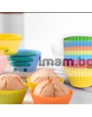 Силиконови форми 6бр за мъфини и кексчета